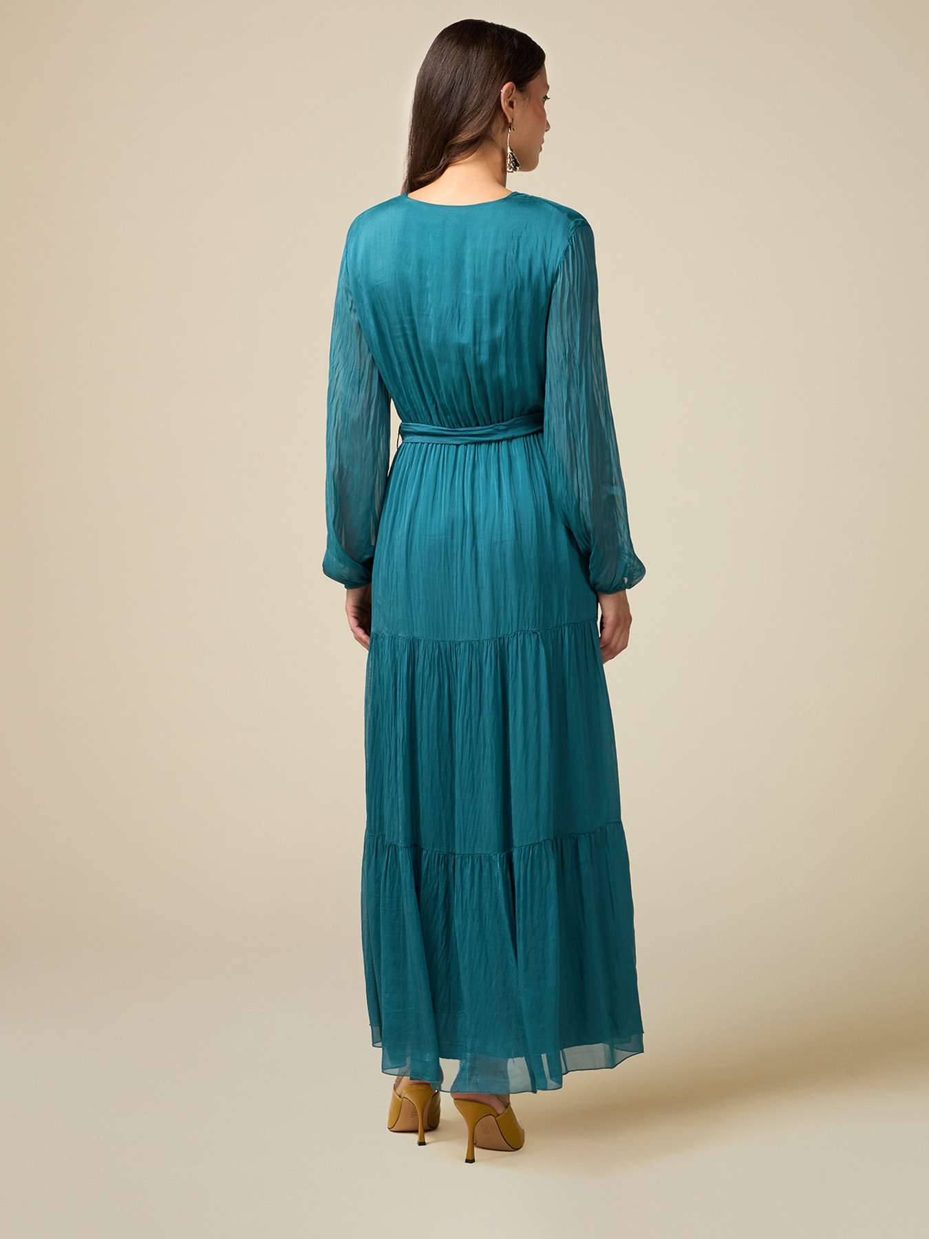 Langes Kleid aus Seide/Viskose image number 1