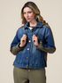 Denim and cotton jacket image number 0