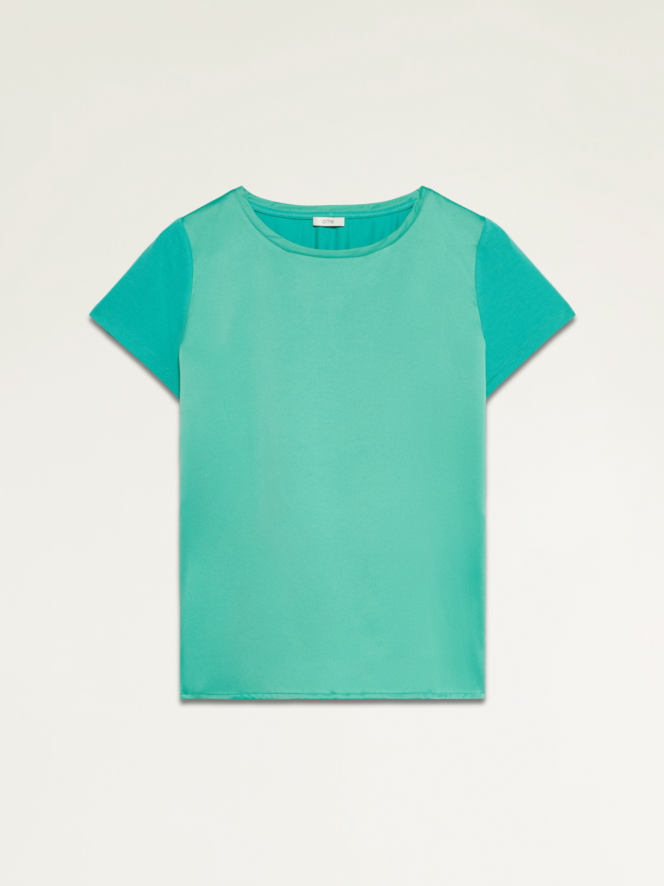 T-shirt bimaterica girocollo image number 3