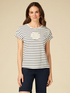 T-shirt with application of beads image number 0