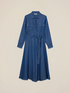 Denim-effect Tencel shirt dress image number 4