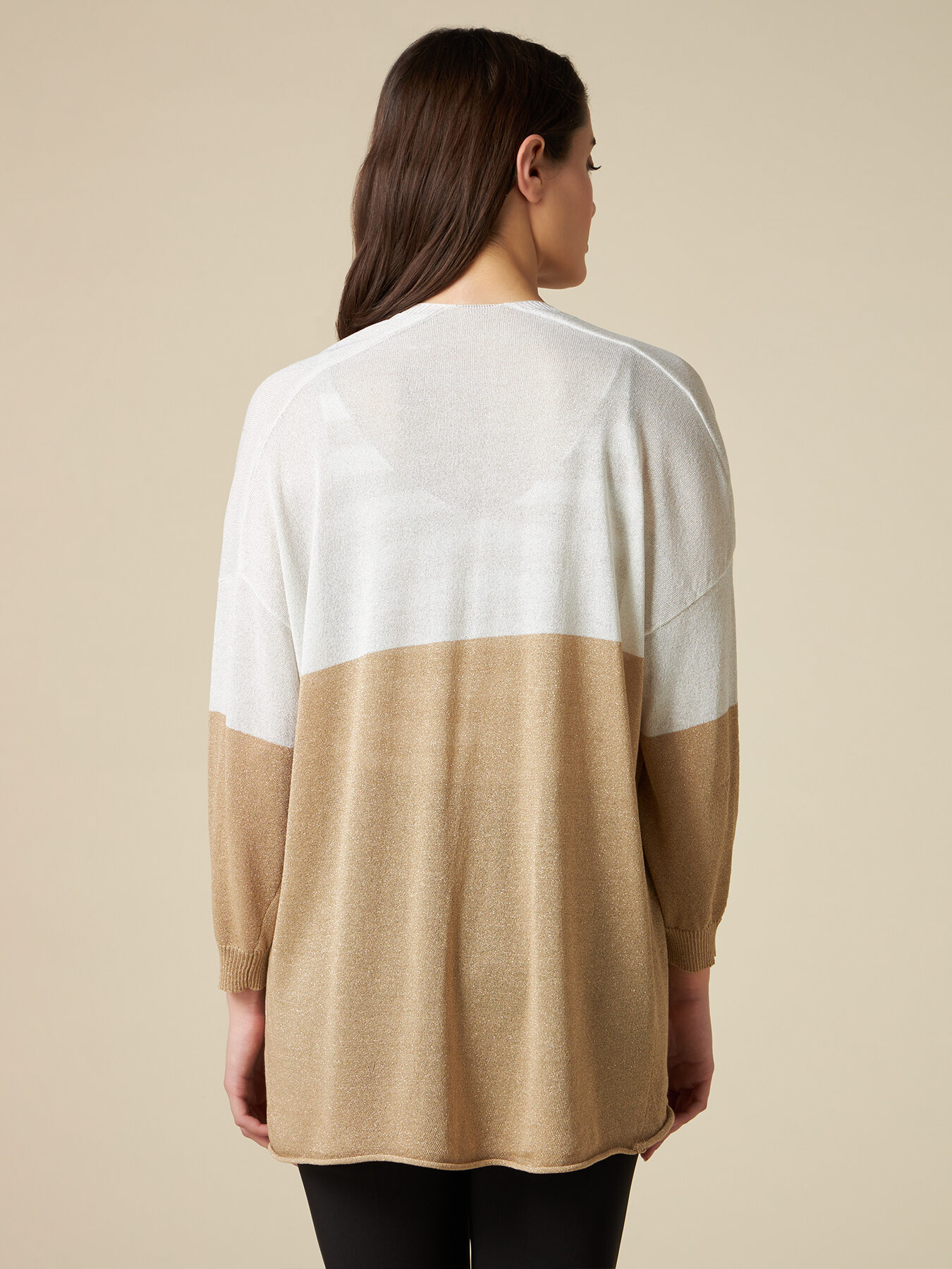 Cardigan lurex bicolor image number 1