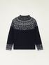 Pullover mit Intarsien und Steinen image number 3