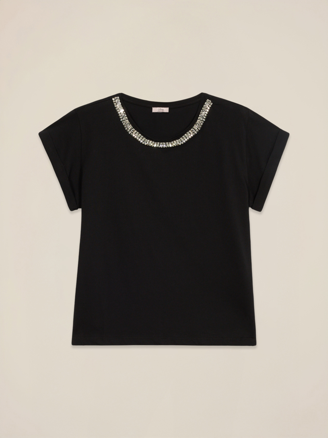 T-shirt con applicazione gioiello image number 4