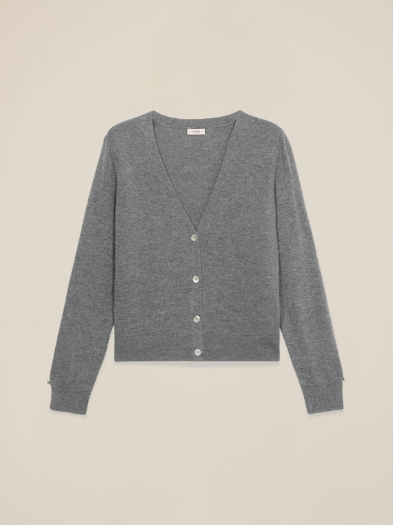Wool and cashmere cardigan