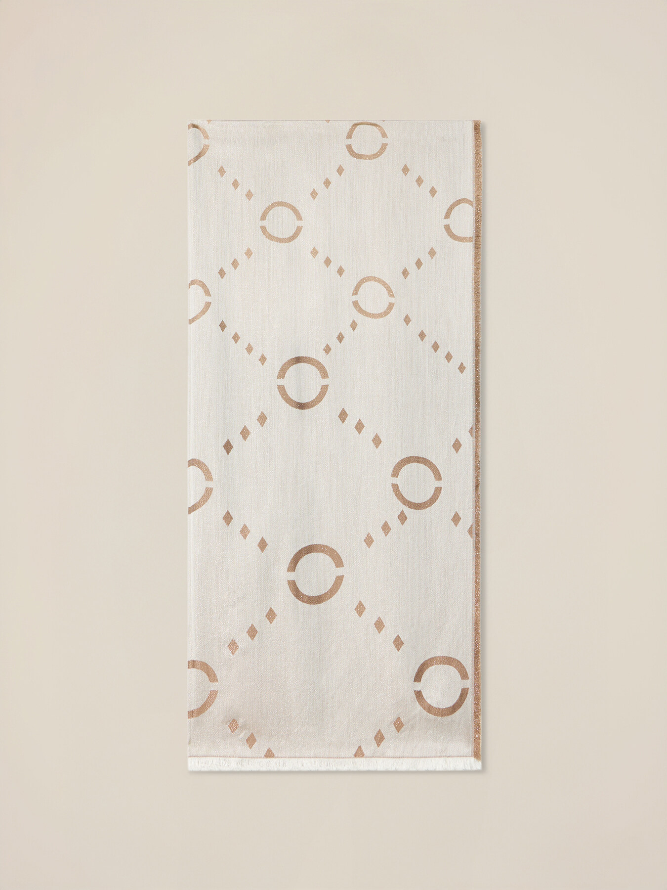 Foulard con ricamo geometrico image number 1