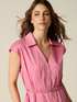 Poplin shirtdress with belt image number 2