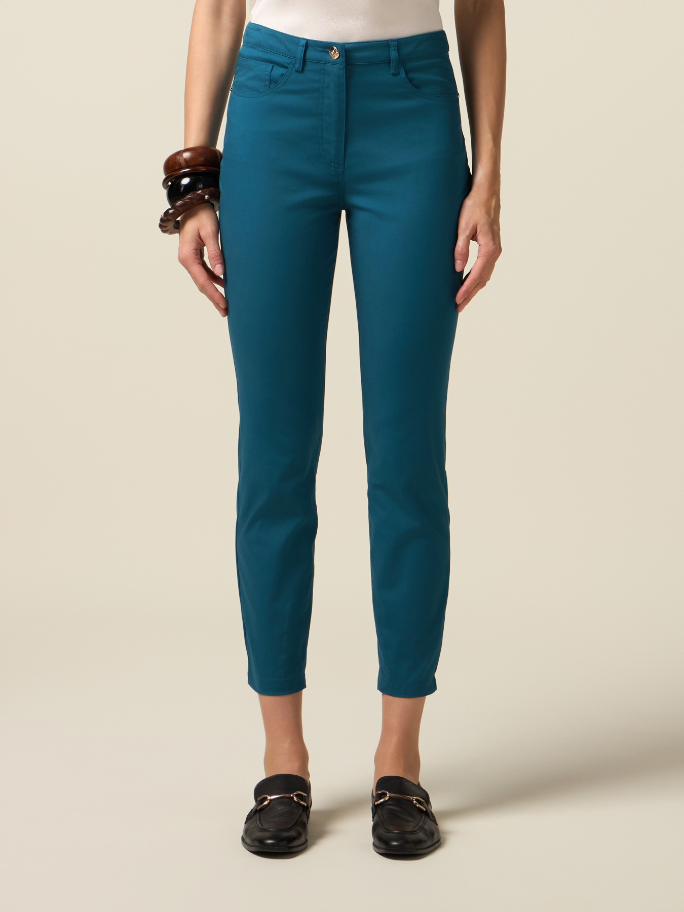 Pantaloni skinny misto cotone image number 3
