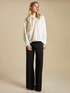 Satin blouse with bow image number 3