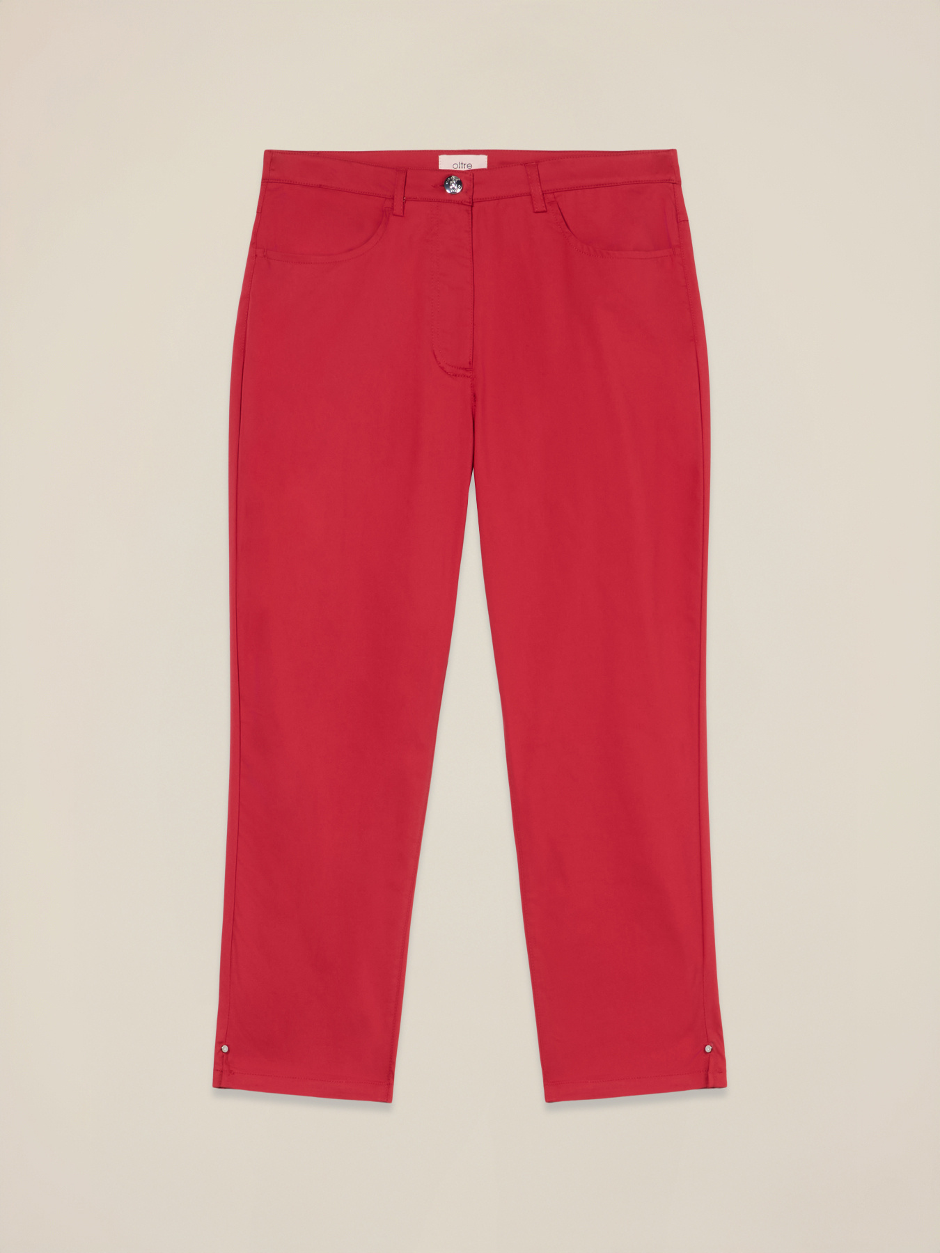 Cropped-Hose aus Baumwollmischung image number 4