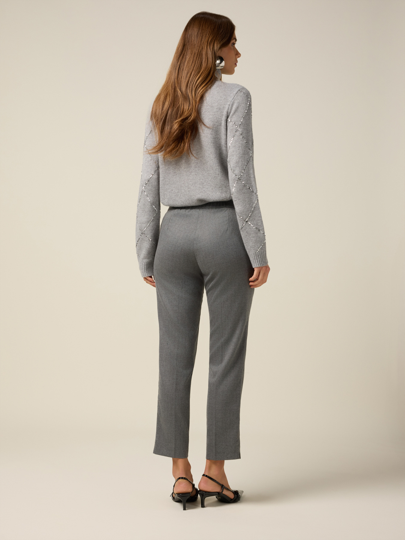 Pantalones regulares de franela image number 1