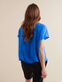 Solid colour viscose blouse image number 2