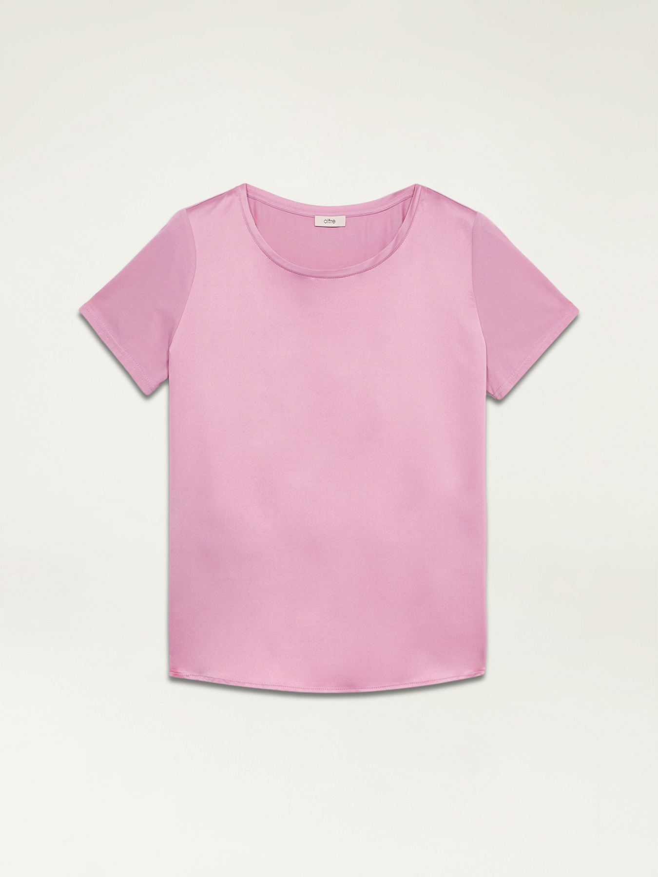 Two-material T-shirt image number 3