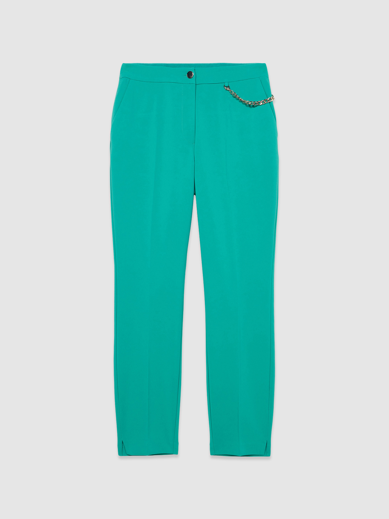 Stovepipe trousers with chain image number 4