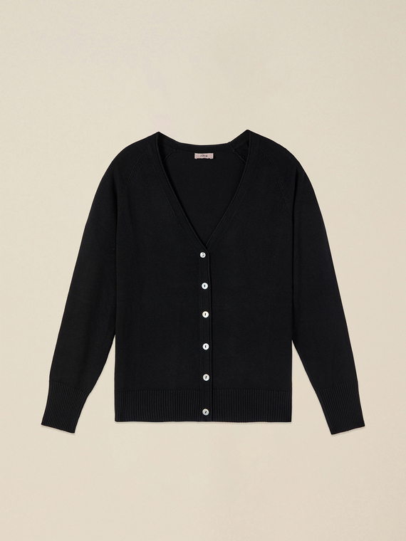 Cardigan aus Viskose-Mischgewebe
