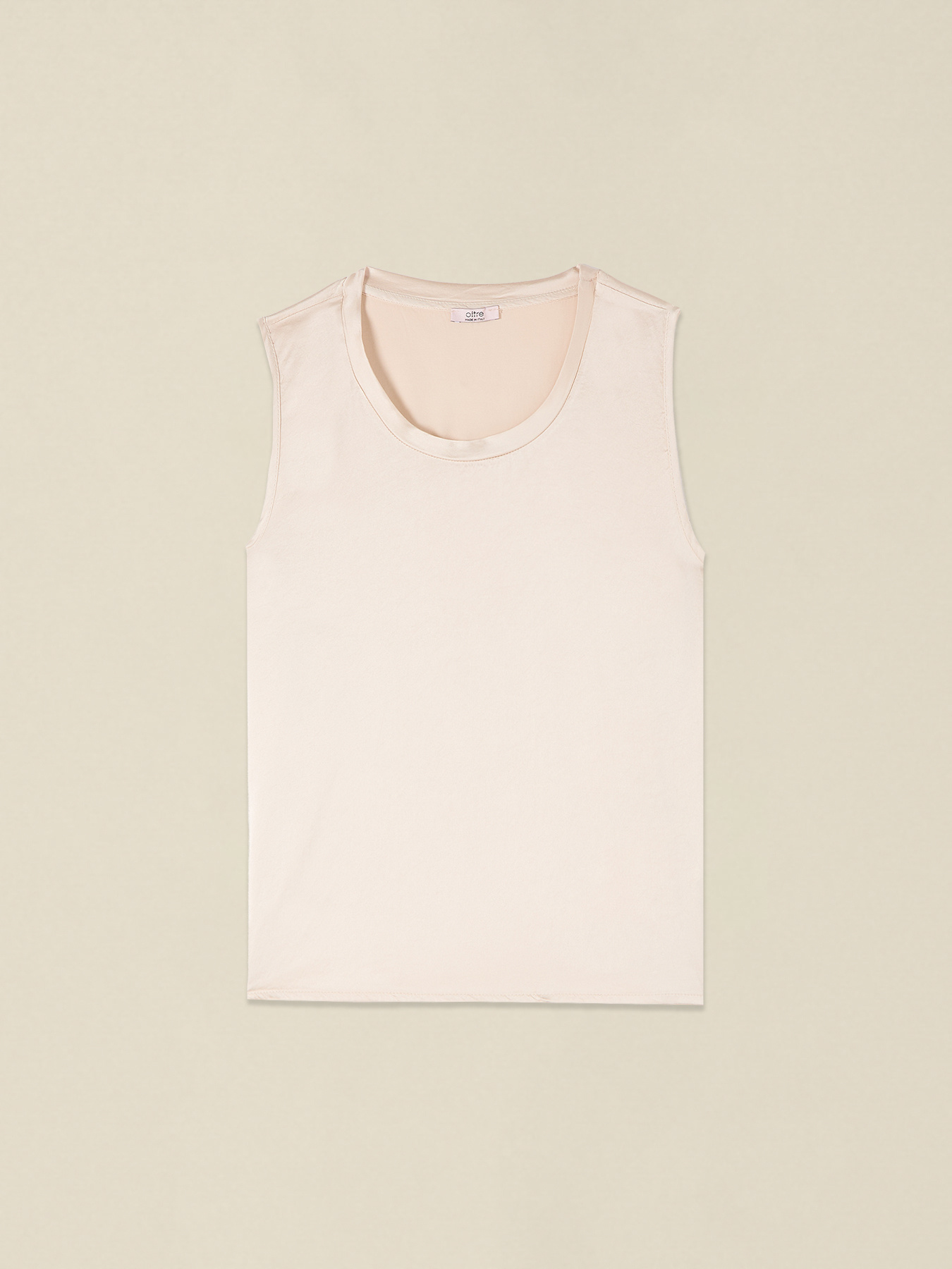 Viscose blend satin top image number 3