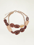 Collar corto con maxi piedras image number 1