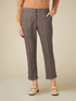 Pantalones pitillo de cuadros en franela image number 4