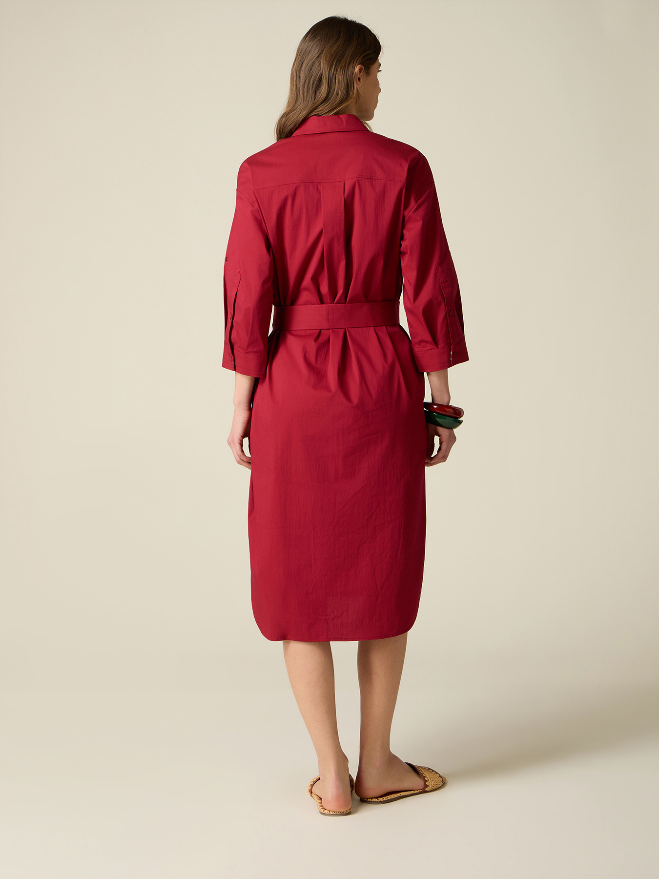 Robe chemise en popeline image number 1