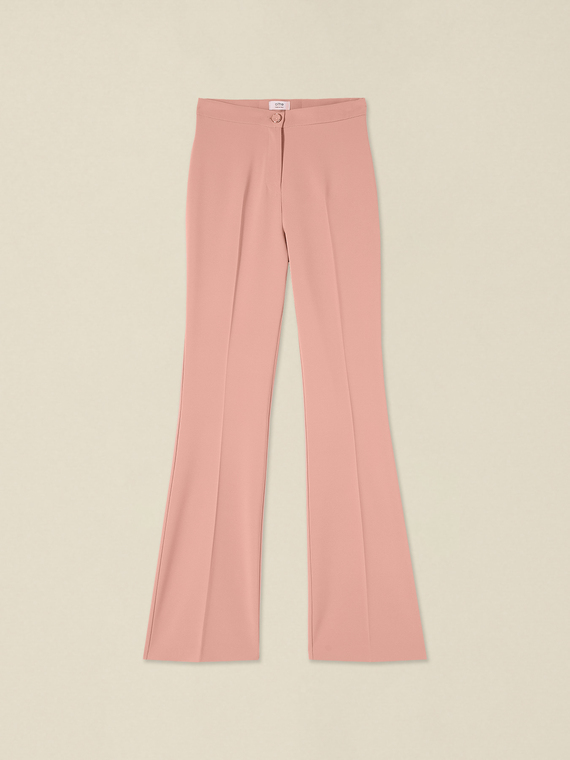 High-waisted flare pants