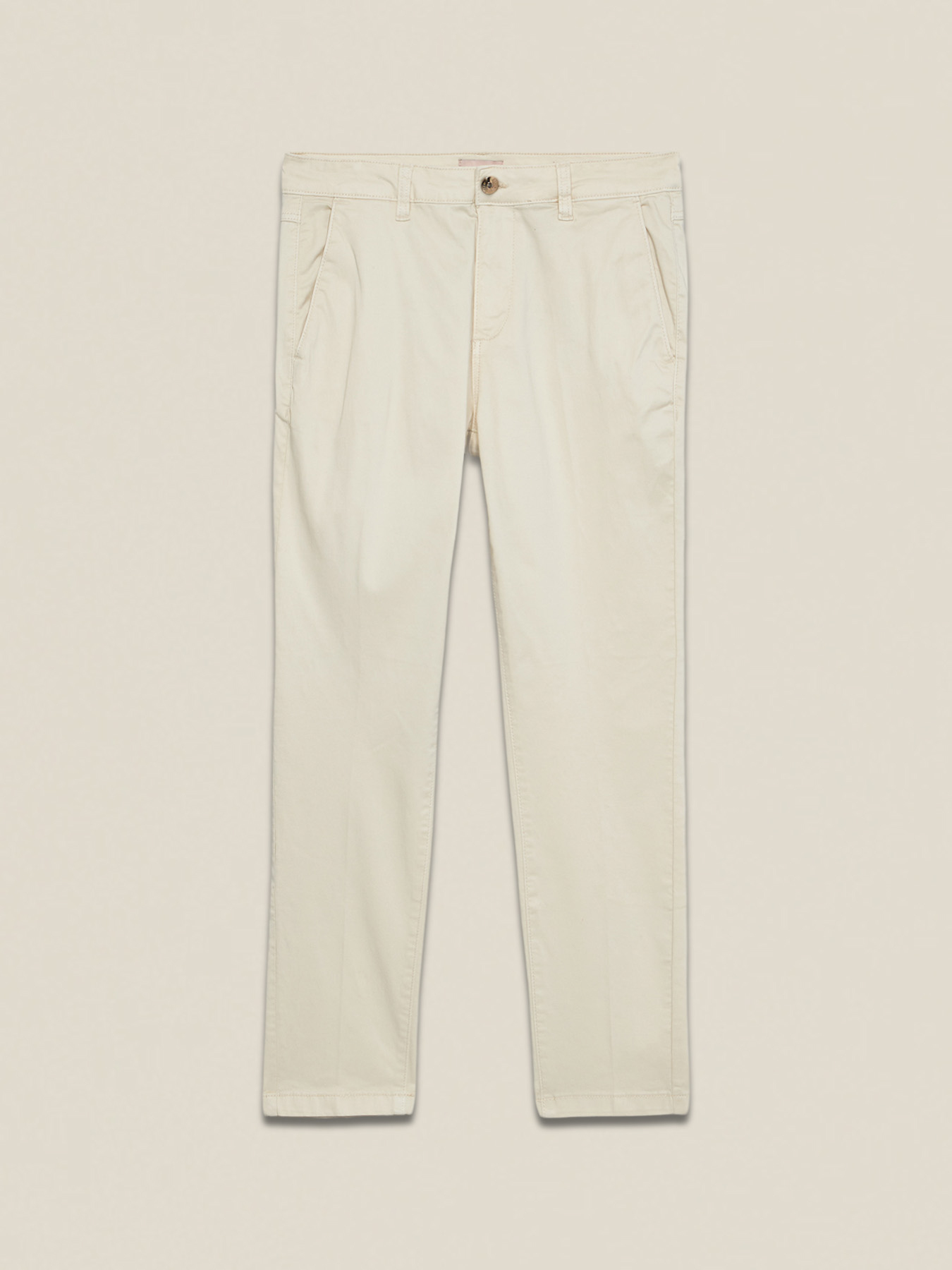 Cigarette pants in lyocell blend fabric image number 4