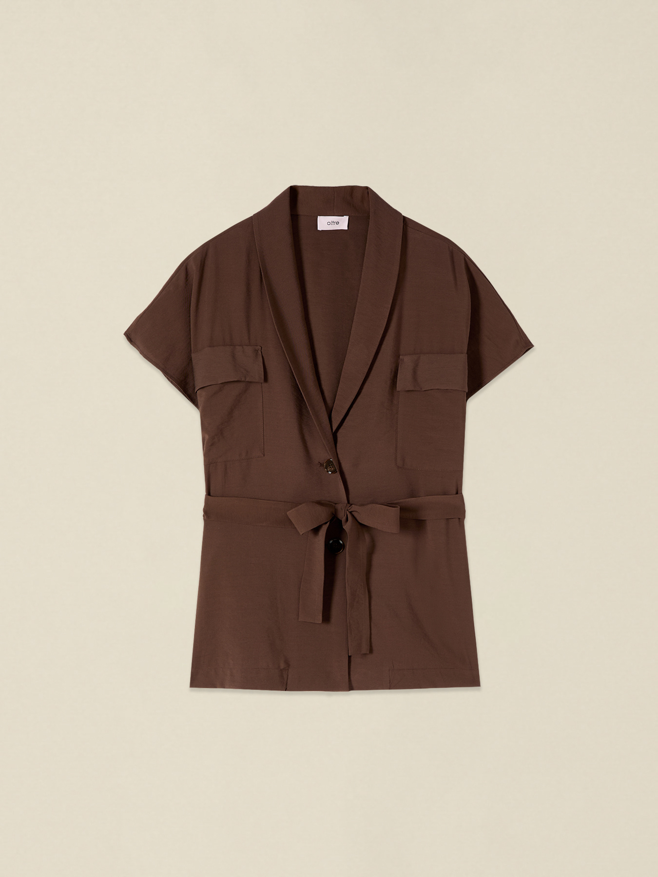 Veste d&eacute;structur&eacute;e en gabardine image number 3