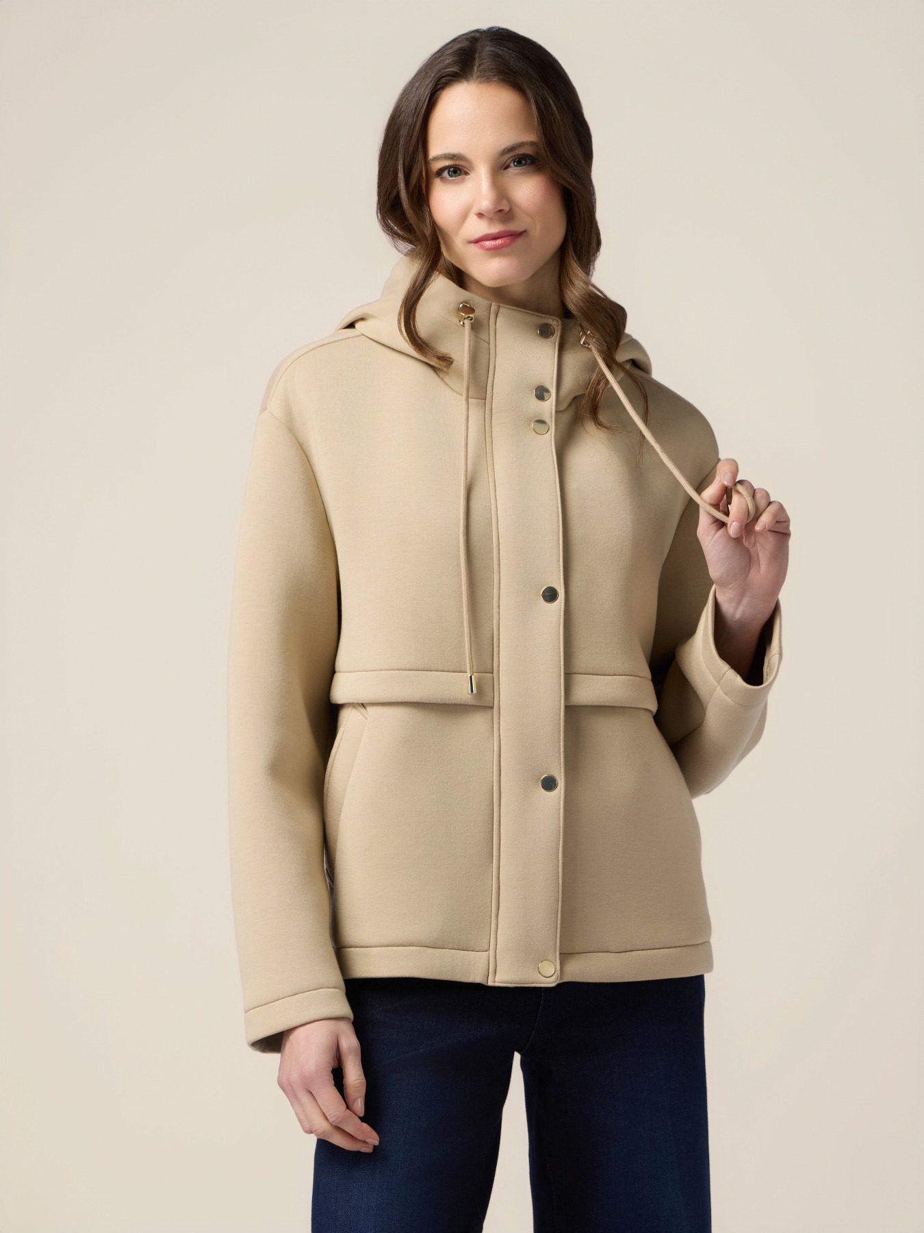 Hooded scuba jacket image number 0