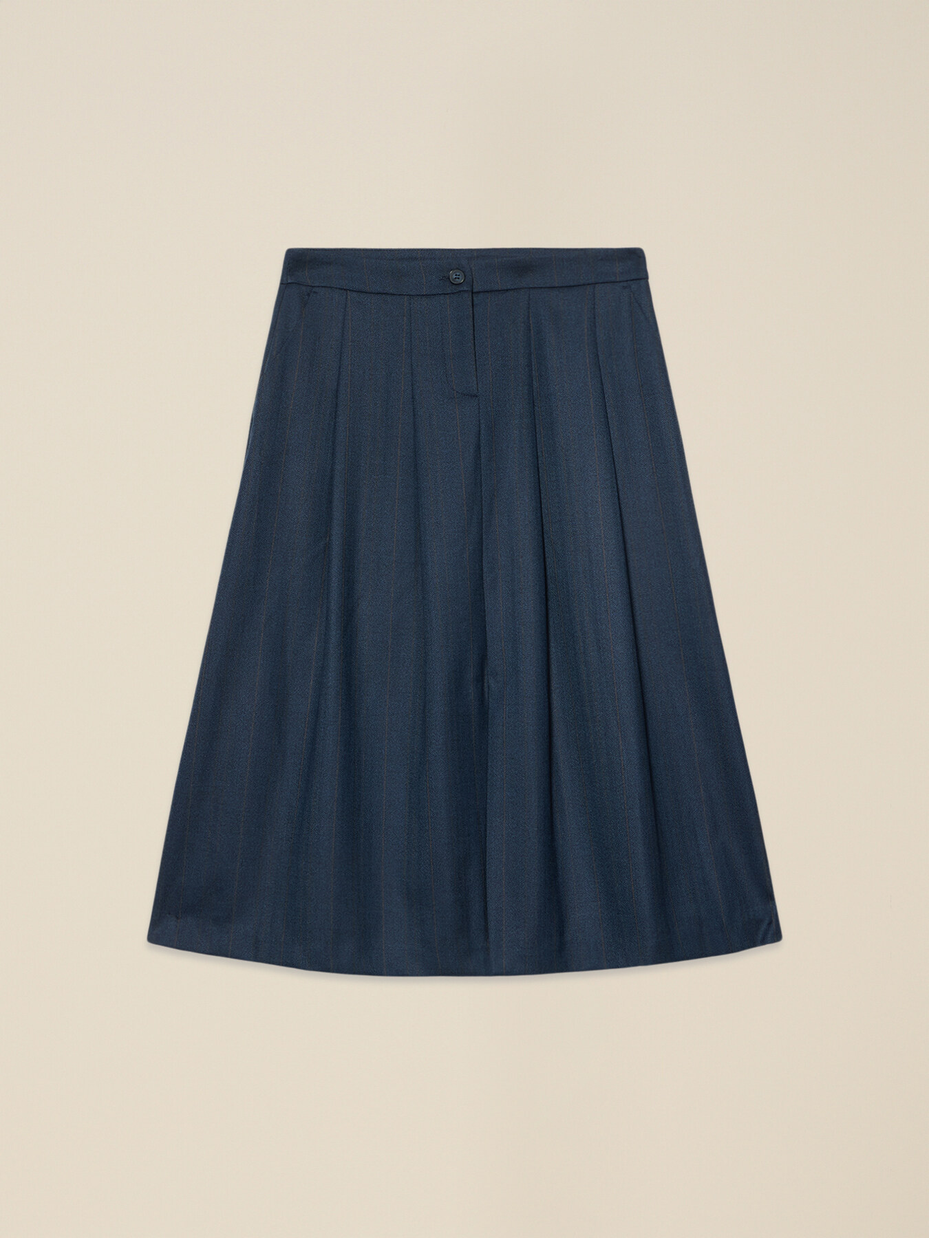 Midi flared skirt image number 4