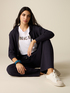 Joggers in maglia lurex image number 0