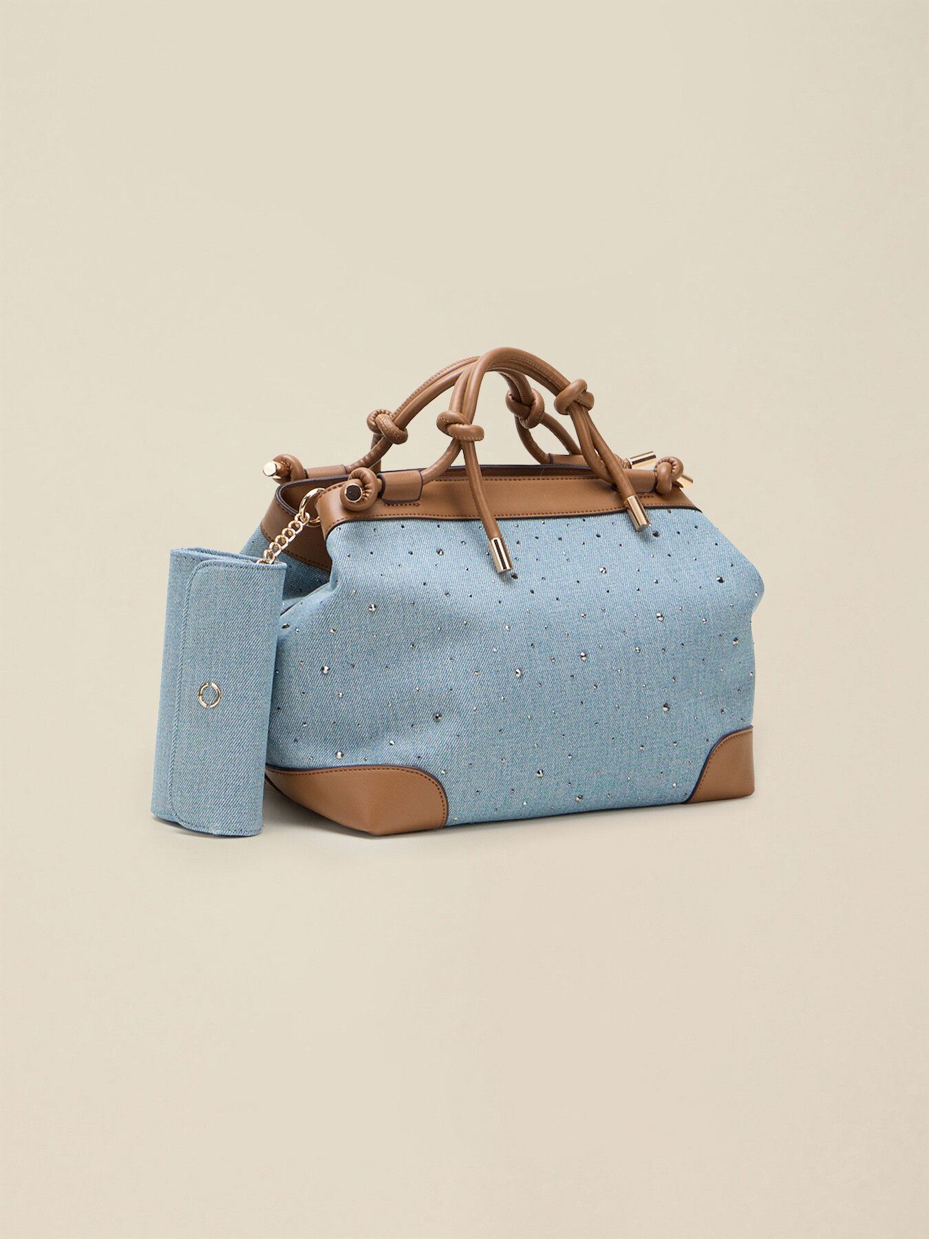 Denim-Bowlingtasche image number 4