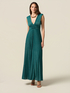 Langes Plissee-Kleid aus Lurex-Jersey image number 0