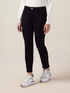 Skinny pants in cotton and Tencel with jewel button image number 3