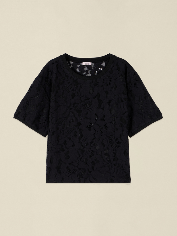 T-shirt en dentelle