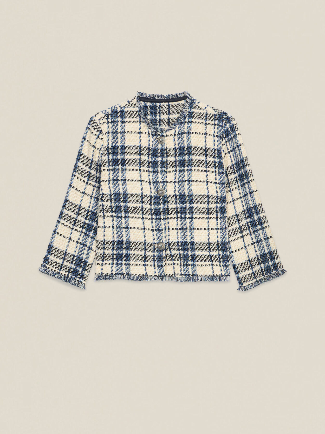 Tweed-Jacke mit Fransen image number 3