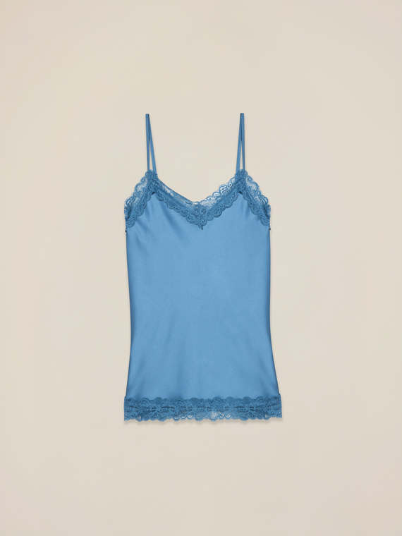 Top lingerie in satin and lace