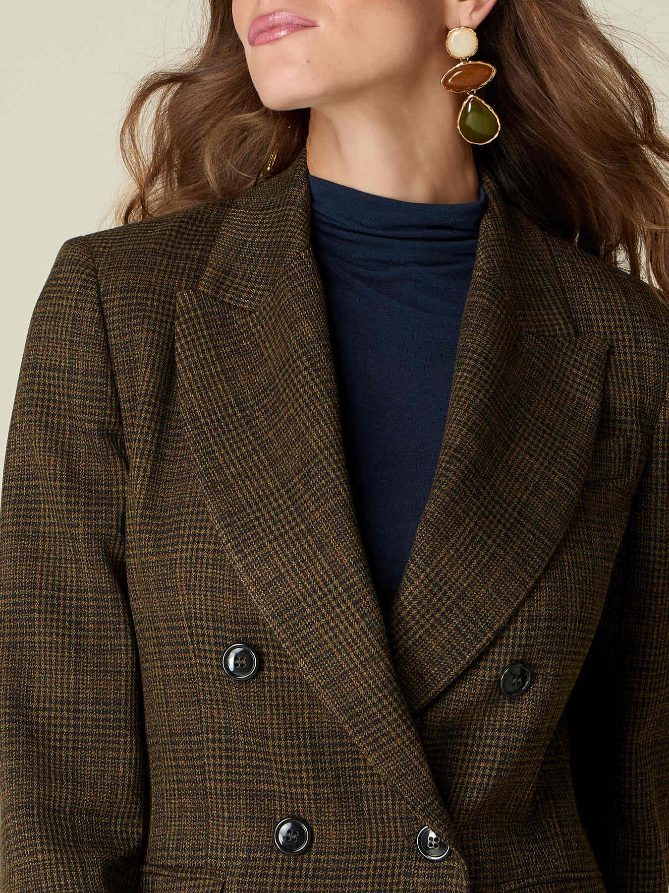 Doppelreihiger Karo-Blazer image number 2