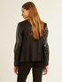 Veste bi-mati&egrave;re effet cuir image number 2