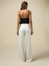 Palazzo trousers in flowing fabric image number 2
