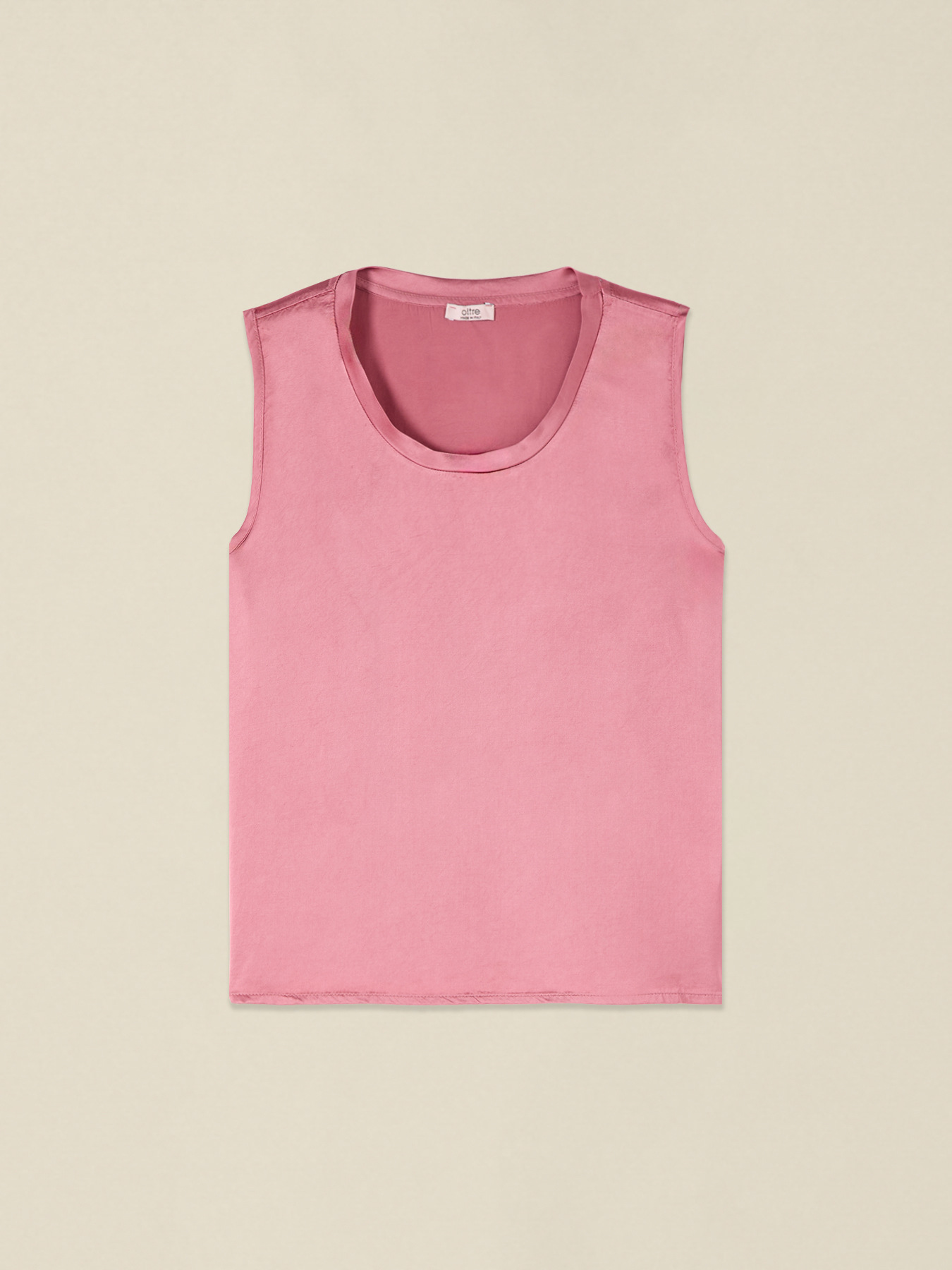 Viscose blend satin top image number 3