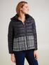 Doudoune boxy avec bas en tweed image number 0