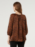Blusa animalier in viscosa image number 1