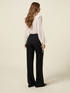 Wide-leg palazzo pants in technical fabric image number 1
