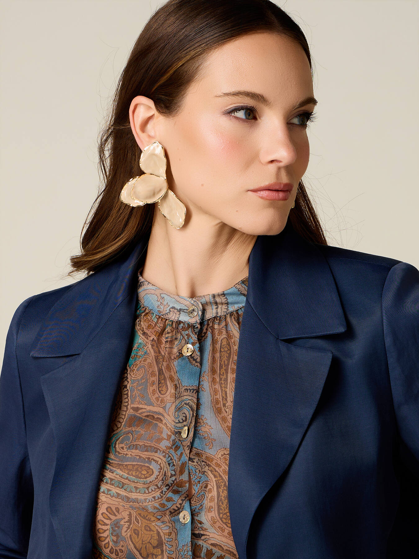 Cropped Blazer aus Leinenmischung image number 2