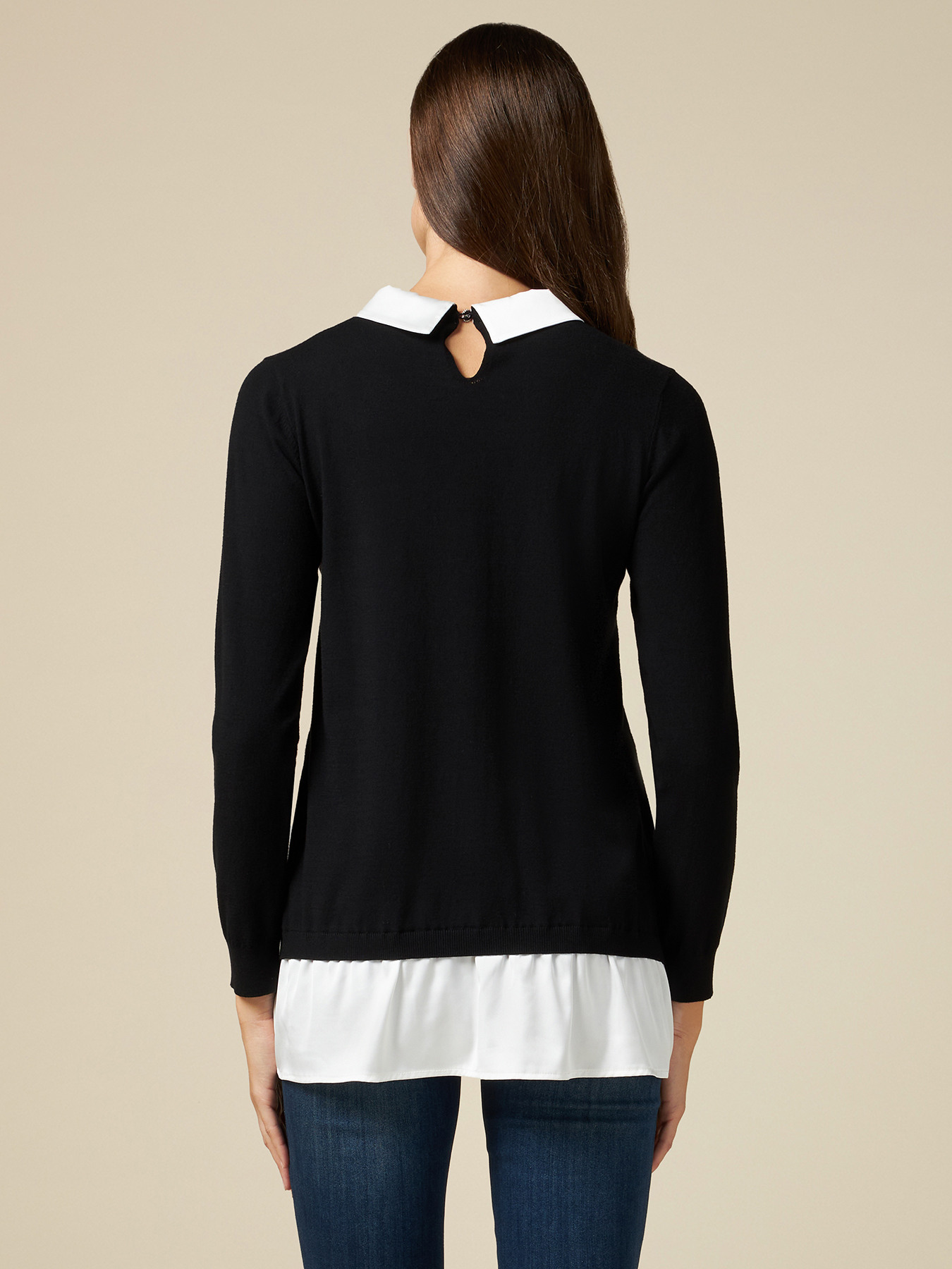 Jersey con detalles de camisa image number 1