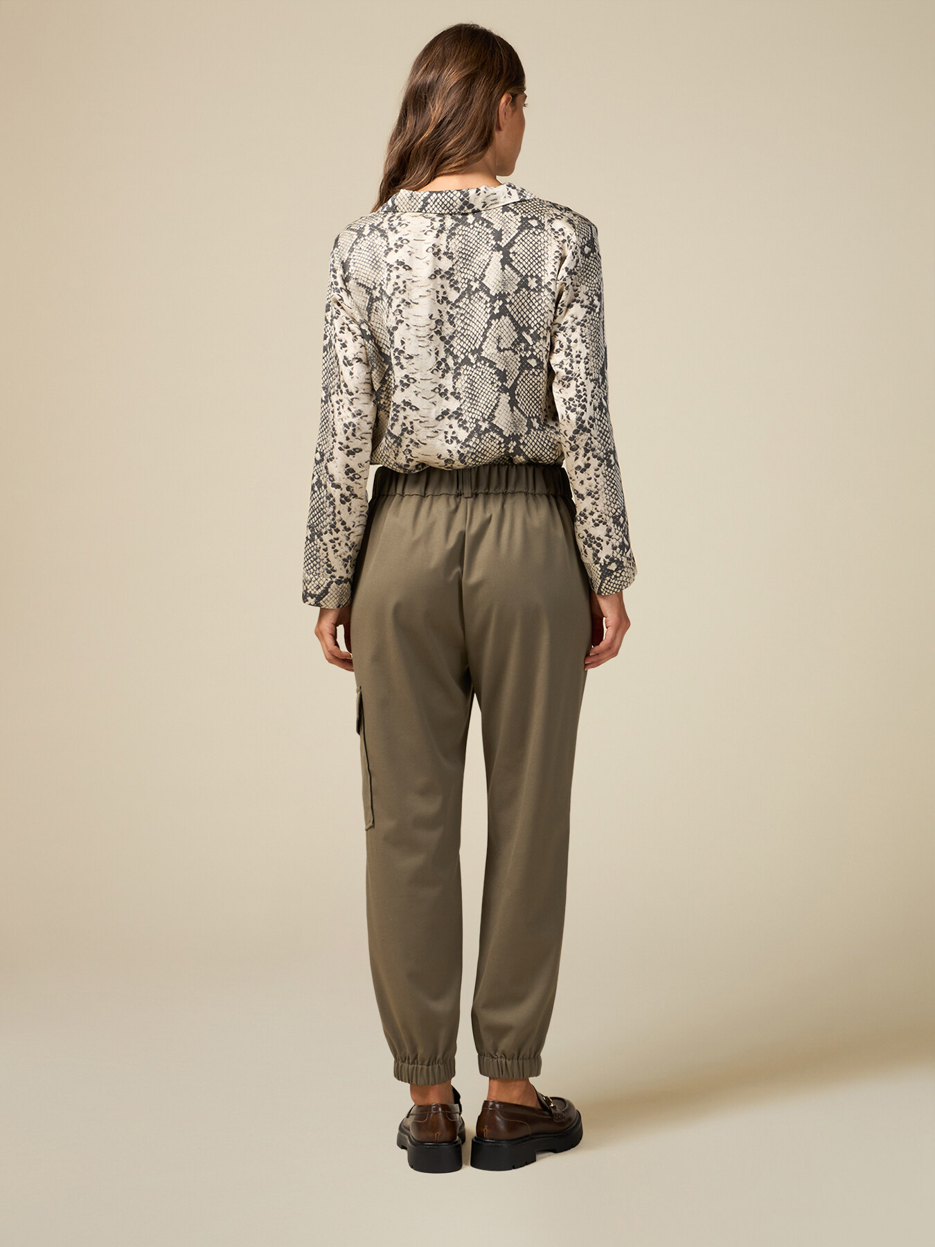 Pantalon jogger cargo en flanelle image number 1