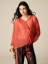 Blusa in voile di seta e viscosa image number 0