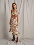 Midi-Kleid mit Blumenmuster image number 1