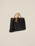 Bucket bag in woven fabric image number 3