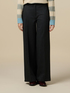 Pantaloni cu picior larg din material pied de poule image number 3