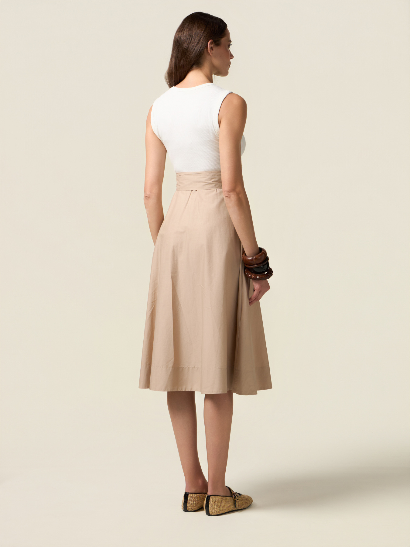 Rochie bicoloră cu curea image number 1